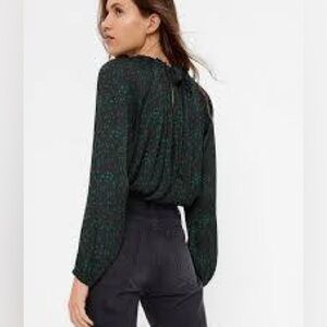 GAP Black and Teal Blouse